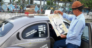 'Vidas Secas' às ruas: o belo fusca-biblioteca de Mariano Alves